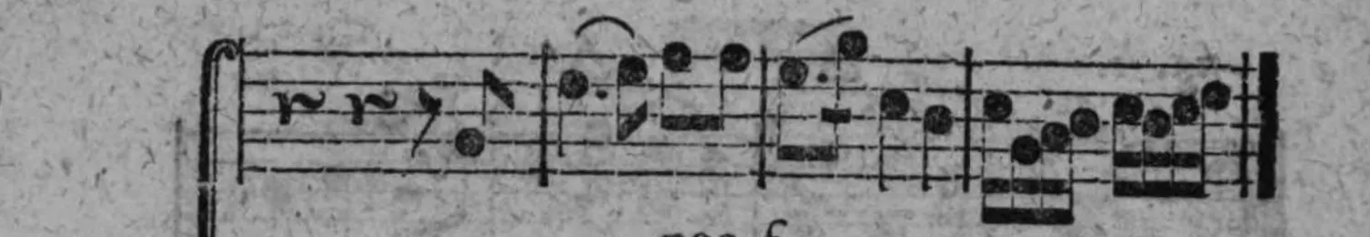 Notenbeyspiel: fig. 3, Fortsetzung und Schluß der Oboe-Stimme, endet mit Doppelstrich