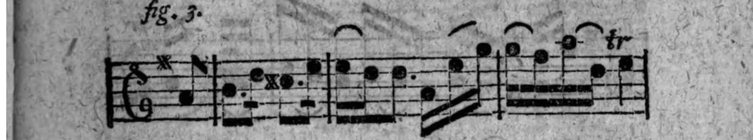 Notenbeyspiel: fig. 3, erstes System, mit Triller (tr)