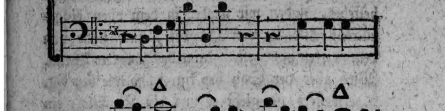 Notenbeyspiel: fig. 5, Fortsetzung, zweisystemig