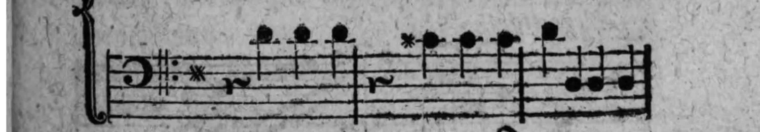 Notenbeyspiel: fig. 5, Fortsetzung, Baßsystem