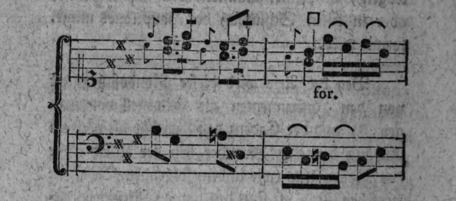 Notenbeyspiel: Rondosazz-Beispiel, System 2 (Fortsetzung; endet mit der Dynamikbezeichnung »for.«)