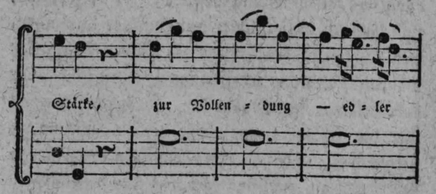 Notenbeyspiel: Fortsetzung, System 2