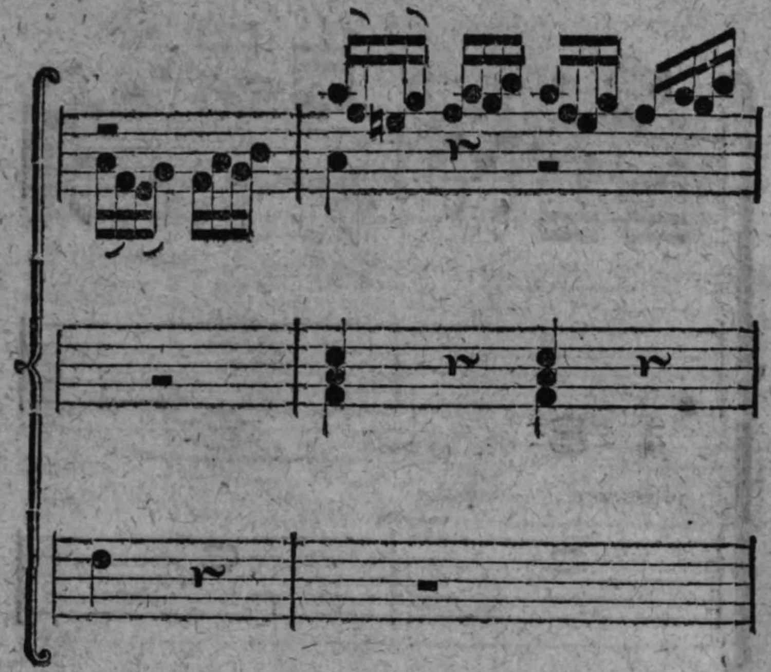 Notenbeyspiel: Allegro aus einem Singduett, System 5