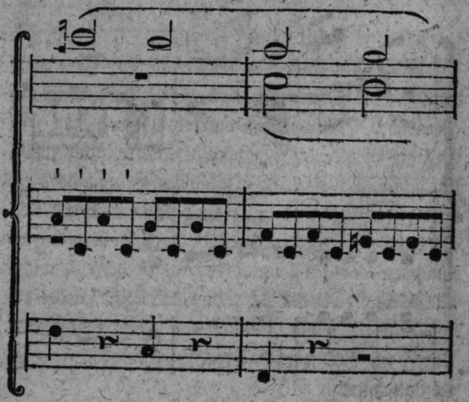 Notenbeyspiel: Allegro aus einem Singduett, System 6