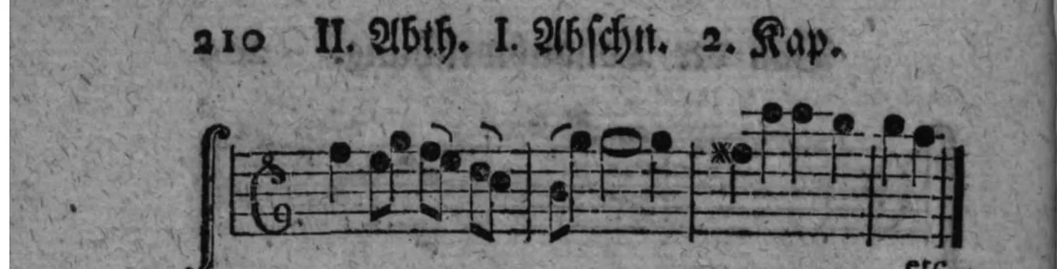 Notenbeyspiel: weitere alternative Fassung des melodischen Ausweichungsbeispiels