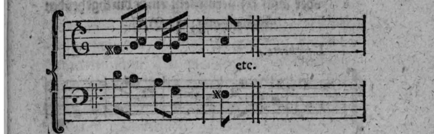 Notenbeyspiel: Fortsetzung und Schluß (etc.) desselben Transpositions-Beispiels