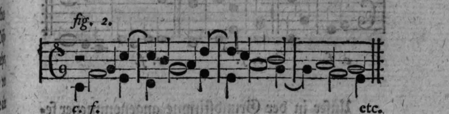 Notenbeyspiel: fig. 2, c. f., endend mit »etc.«