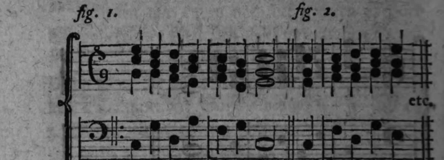Notenbeyspiel: fig. 1 und fig. 2, c. f.