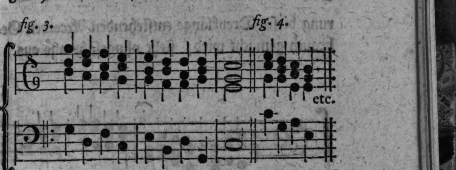 Notenbeyspiel: fig. 3 und fig. 4, <span class=